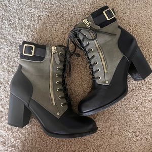 Chunky heel boots